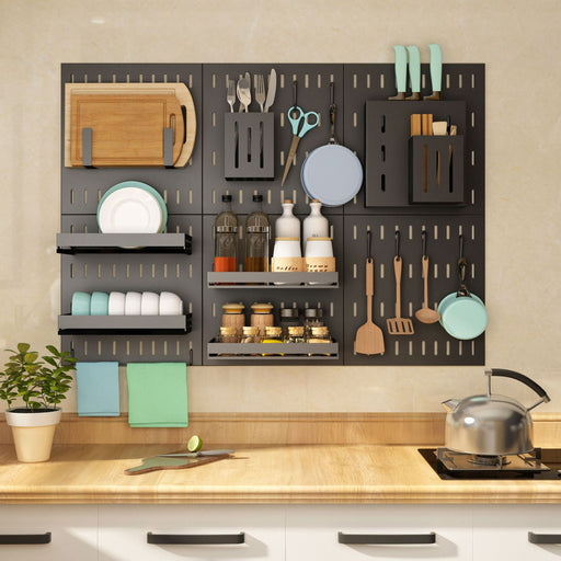 Stainless Steel Kitchen Wall Plate Storage