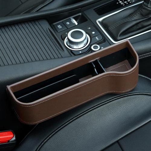 PU Car Organizer Seat Gap Storage Box Car Seat Side Slit