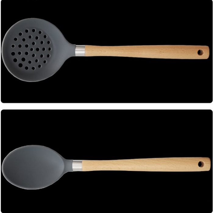 Direct Selling Wooden Handle Silicone Kitchen Utensils