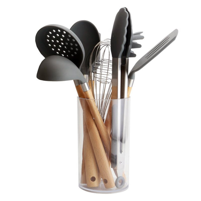 Direct Selling Wooden Handle Silicone Kitchen Utensils